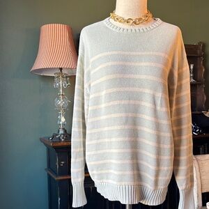 Brandy Melville Striped light blue Sweater